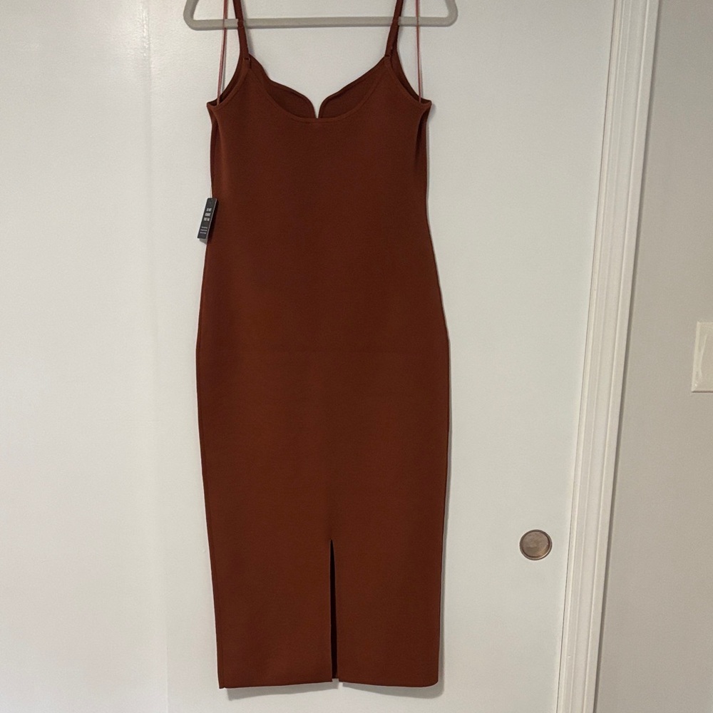 Express Rust Midi Dress - Picture 2 of 3